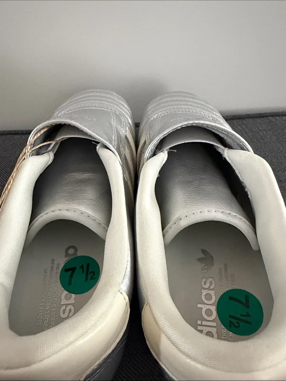 NWT Adidas Taekwondo Silver Metallic Women's Shoes JS4023 size 7.5 - Picture 16 of 16